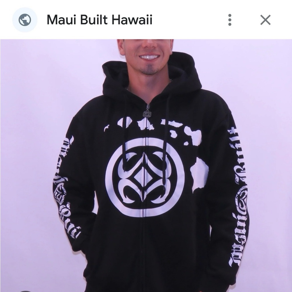 Maui Built zip up.